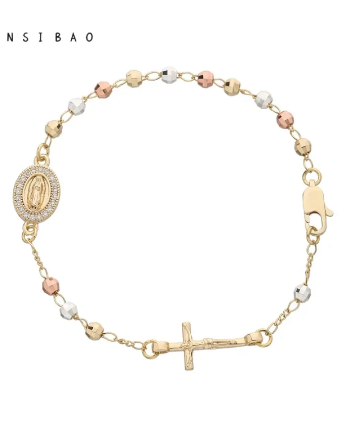 Pulseira com Contas de Rosário